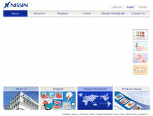 Tablet Screenshot of nissin-dental.net
